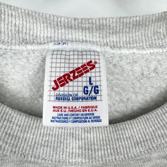 Vintage '90s Cute Cat Kitten Sweatshirt size large cats beach pool sunglasses *r - Picture 6 of 15